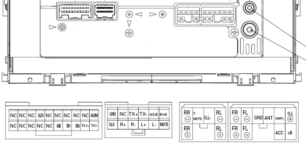 TOYOTA Car Radio Stereo Audio Wiring Diagram Autoradio connector wire